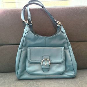 Coach - Beautiful Teal Leather Coach Handbag